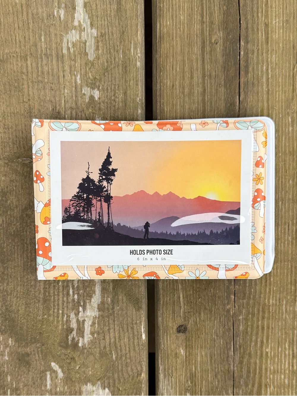 Kensie Colorful Mushroom 4 Inch by 6 Inch Photo Album